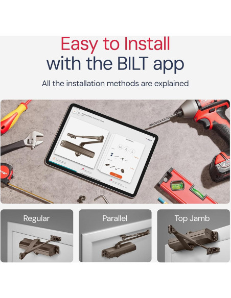 Cerradura automática de puerta Lawrence LH5016 - Bronce oscuro