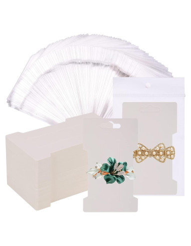 CEE Tarjetas de Exhibición y Bolsas Autocierre - 150 Piezas