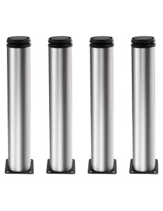 Juego de 4 patas ajustables Kyuionty de acero inoxidable 30 cm