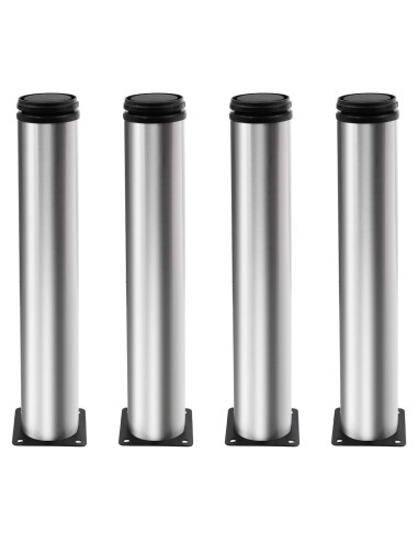 Juego de 4 patas ajustables Kyuionty de acero inoxidable 30 cm