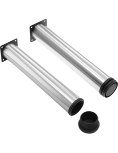 Juego de 4 patas ajustables Kyuionty de acero inoxidable 30 cm 2