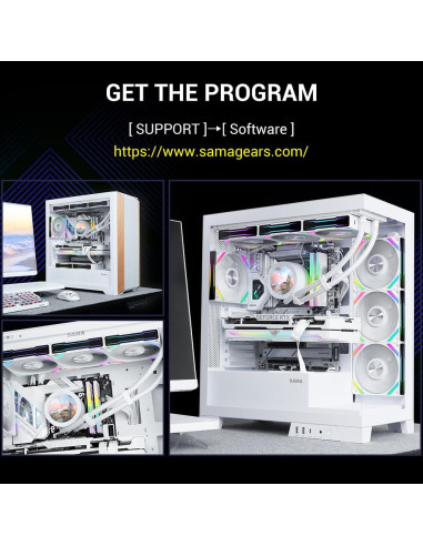 Enfriador de CPU Líquido SAMA Q70 360mm con Pantalla LCD 2.8"