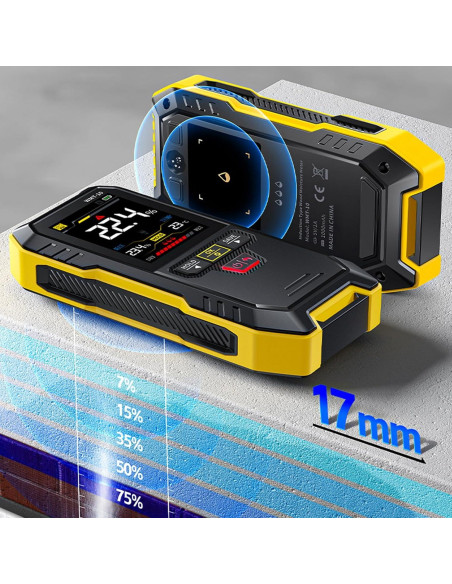 Medidor de Humedad de Madera ZIZEV Sin Pin 2.4" Pantalla Color