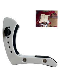 Descanso de Pie para Guitarra Eléctrica iLIZBay Ajustable Blanco