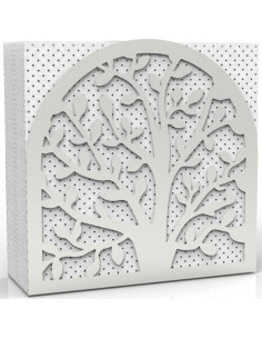 Soporte de Servilletas de Metal Decorelax Árbol de Vida Plata 2