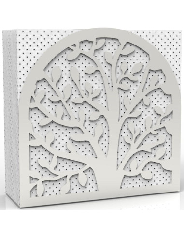 Soporte de Servilletas de Metal Decorelax Árbol de Vida Plata