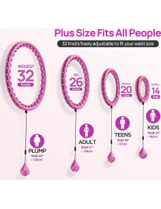 Aro de Ejercicio Inteligente APzek U1-Pur-32kn 32 Nudos 165 cm 2