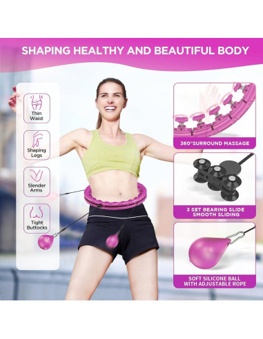 Aro de Ejercicio Inteligente APzek U1-Pur-32kn 32 Nudos 165 cm