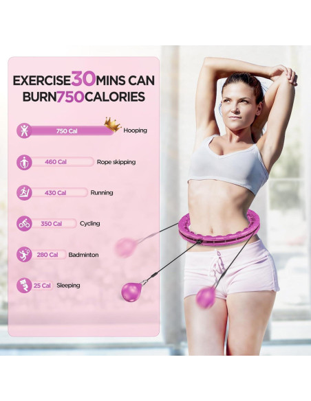 Aro de Ejercicio Inteligente APzek U1-Pur-32kn 32 Nudos 165 cm