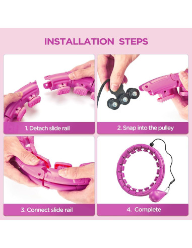 Aro de Ejercicio Inteligente APzek U1-Pur-32kn 32 Nudos 165 cm