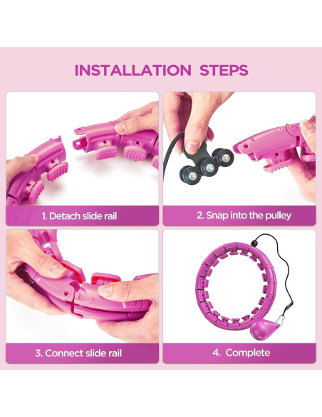 Aro de Ejercicio Inteligente APzek U1-Pur-32kn 32 Nudos 165 cm