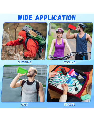 Paquete de 24 Botellas de Agua Plegables Teenyyou 480ml