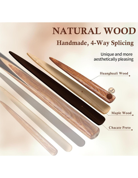 Kmise Snooker Pool Cue 3/4 División Hecho a Mano 145 cm