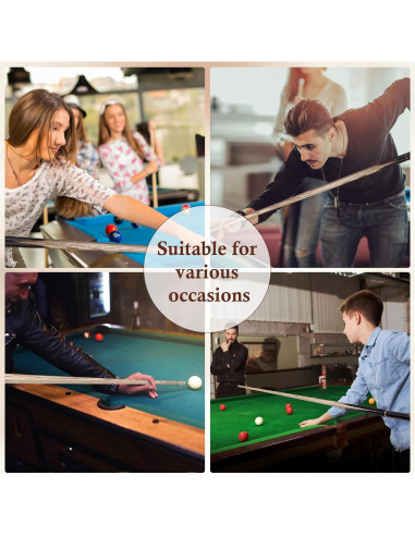 Kmise Snooker Pool Cue 3/4 División Hecho a Mano 145 cm