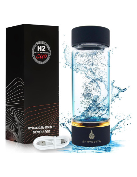 Botella de Agua de Hidrógeno SPHydVita - 5000 PPB - Portátil