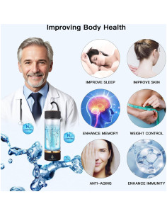 Botella de Agua de Hidrógeno SPHydVita - 5000 PPB - Portátil 2