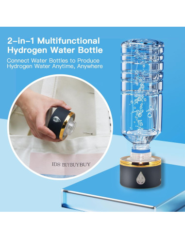 Botella de Agua de Hidrógeno SPHydVita - 5000 PPB - Portátil