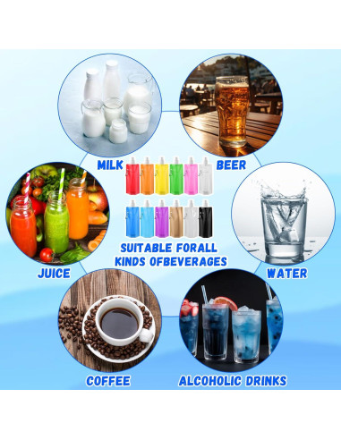 Paquete de 24 Botellas de Agua Plegables Teenyyou 480ml