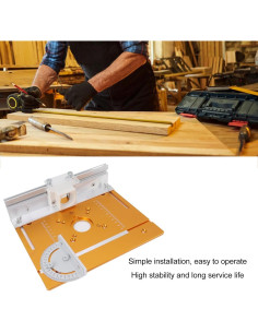 Placa de Inserción para Mesa de Router Yctze Aluminio 27.94x21.92cm 2