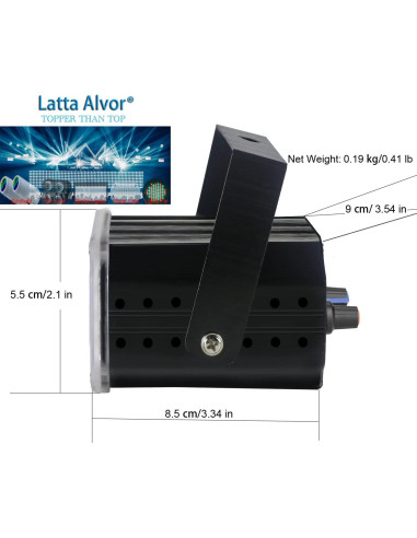 Iluminación de Escenario LED LattaAlvor 36 Luces Estroboscópicas