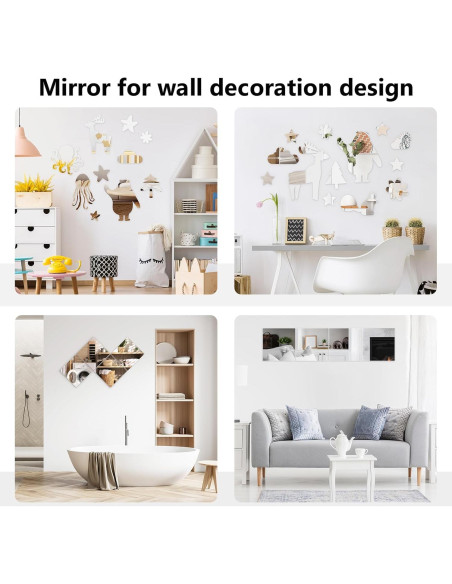 12 Azulejos de Espejo Acrílico Shiftshade 30.48x30.48 cm