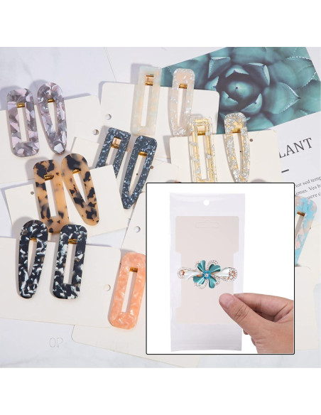 CEE Tarjetas de Exhibición y Bolsas Autocierre - 150 Piezas