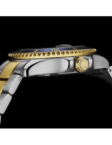 Reloj de buceo Stuhrling Original hombre acero inoxidable azul