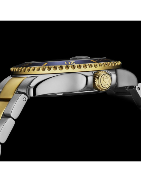 Reloj de buceo Stuhrling Original hombre acero inoxidable azul