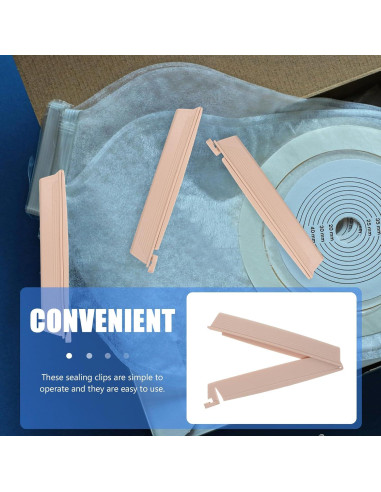 Clips para Bolsas de Ostomía EXCEART 6PCS Antifugas