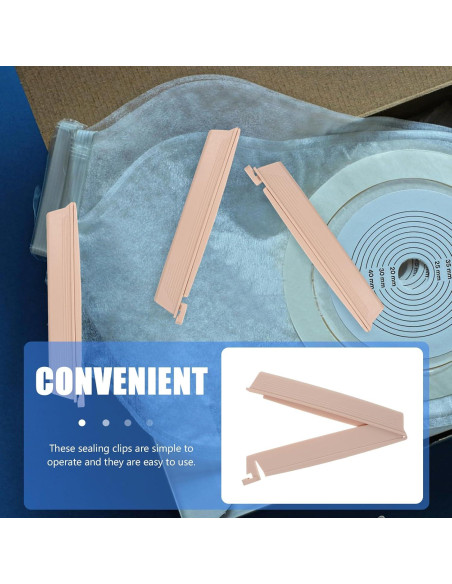 Clips para Bolsas de Ostomía EXCEART 6PCS Antifugas