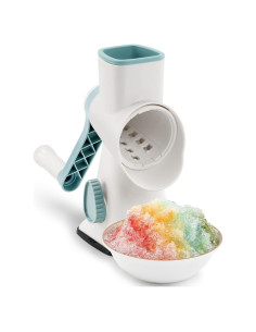 Máquina de Hielo Raspado Manual 335B Blanca con Cuchillas de Acero