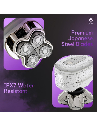 Afeitadora Eléctrica Skull Shaver Pitbull Diamond PRO Impermeable