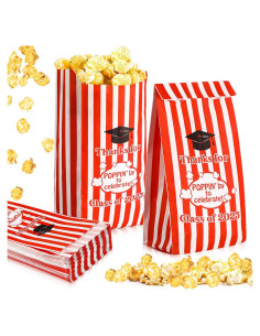 120 Bolsas de Palomitas de Maíz Gilprop para Graduación 21x9x6cm