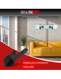 Soportes de Pared para Snowboard ProSSS - 2 Piezas Neopreno 2