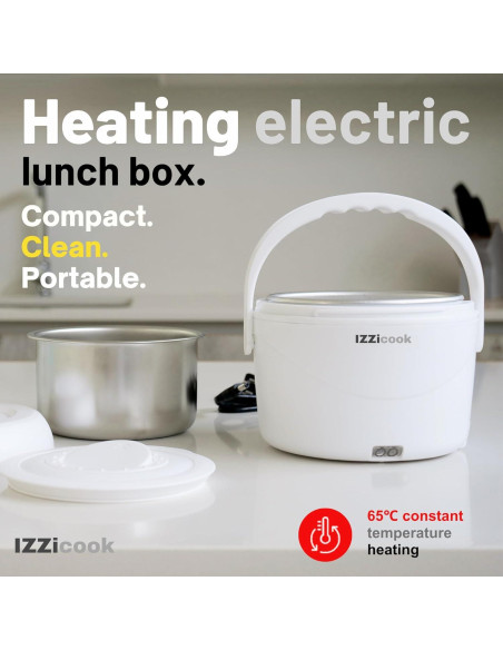 Caja de Almuerzo Eléctrica IZZicook 1.2L - Calentador Portátil 80W
