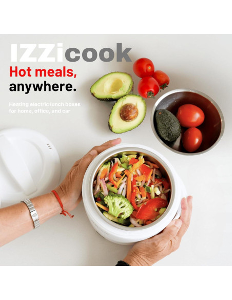 Caja de Almuerzo Eléctrica IZZicook 1.2L - Calentador Portátil 80W