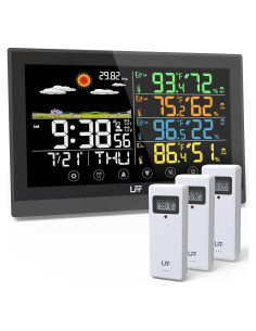 Estación Meteorológica LFF Inalámbrica 12 en 1 con 3 Sensores