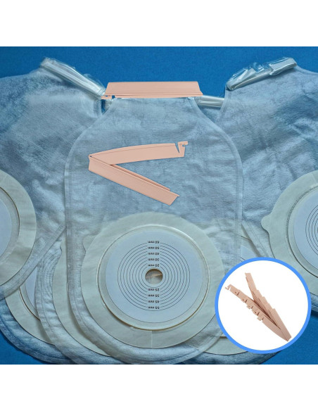 Clips para Bolsas de Ostomía EXCEART 6PCS Antifugas