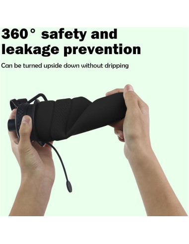 Botella Plegable Paspring 700ml Silicona a Prueba de Fugas