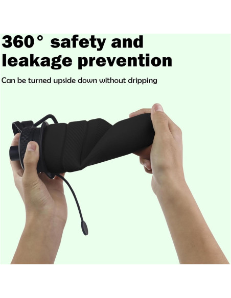 Botella Plegable Paspring 700ml Silicona a Prueba de Fugas