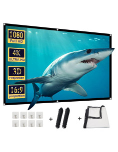 Pantalla de Proyector DUYIKJ 84" Plegable 4K 16:9 Doble Lado