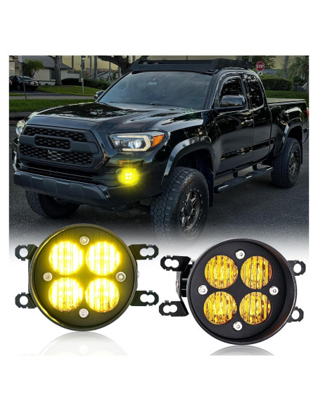 Luces de Niebla LED AUYICH Amarillas para Tacoma 2012-2023