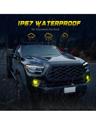 Luces de Niebla LED AUYICH Amarillas para Tacoma 2012-2023
