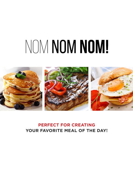 Plancha Eléctrica Chefman 1.54 kg, Inmersible y Apta Lavavajillas