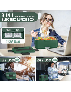 Calentador de Comida Eléctrico Xflyee 3.5L Doble Capa 90W 2