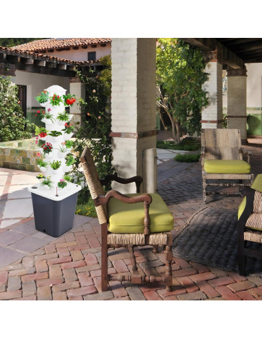 Torre Hidropónica Vertical Goodliest 6 Capas 30 Plantas 10L