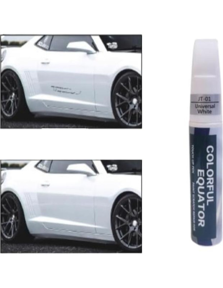 Bolígrafo de Reparación de Rayones 2-en-1 Color Blanco