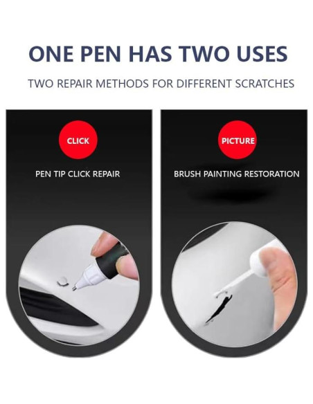Bolígrafo de Reparación de Rayones 2-en-1 Color Blanco