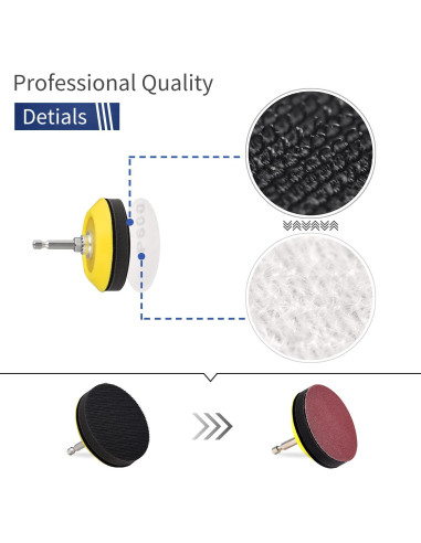 Kit de Almohadillas de Pulido 3" NYNM - Grano 80-3000