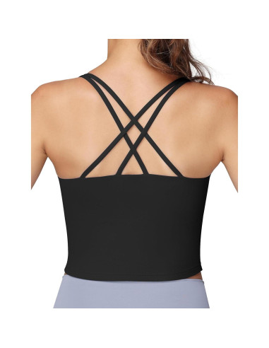 Camiseta de Lactancia Foucome con Sujetador Incorporado - Negro